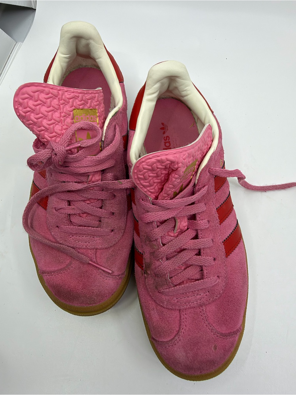 Adidas Gazelle Indoor Platform Pink Red Gum Sneakers Women’s US 5